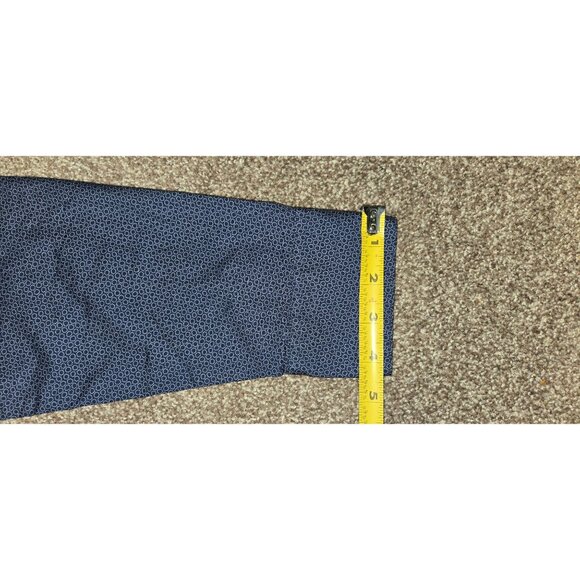 Robert Barakett Mens Long Sleeve Button-Down Shirt Size M Blue Microprint 100% C - Picture 9 of 9